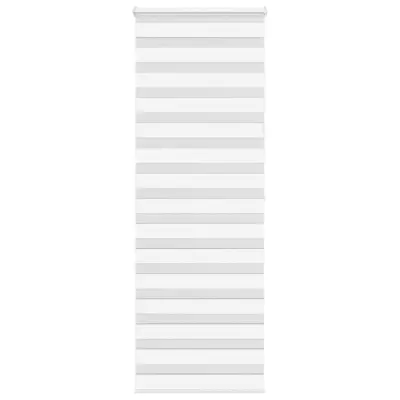 vidaXL Zebra senčilo bela 70x200 cm tkanina širina 65,9cm poliester