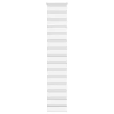 vidaXL Zebra senčilo bela 50x230 cm tkanina širina 45,9cm poliester