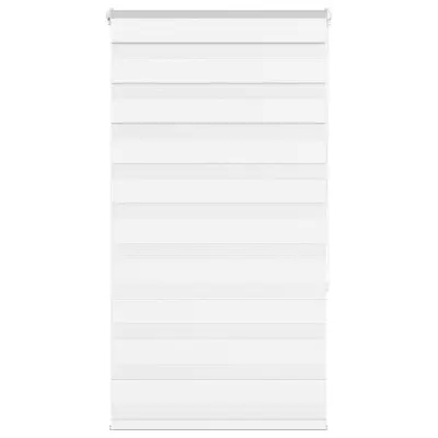 vidaXL Zebra senčilo bela 75x150 cm tkanina širina 70,9cm poliester