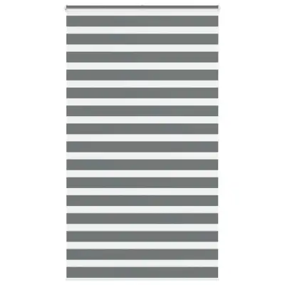 vidaXL Zebra senčilo temno sivo 135x200 cm tkanina širina 130,9 cm