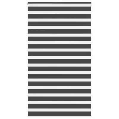 idaXL Zebra senčilo črna 125x200 cm tkanina širina 120,9 cm poliester