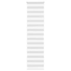 vidaXL Zebra senčilo bela 55x230 cm tkanina širina 50,9cm poliester