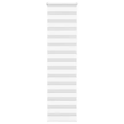vidaXL Zebra senčilo bela 55x230 cm tkanina širina 50,9cm poliester