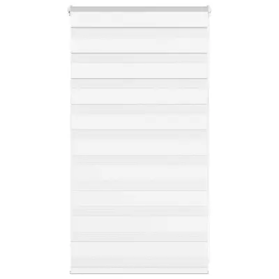 vidaXL Zebra senčilo bela 85x100 cm tkanina širina 80,9cm poliester