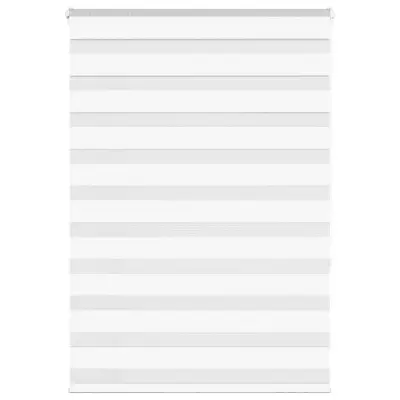 vidaXL Zebra senčilo bela 110x150 cm tkanina širina 105,9cm poliester