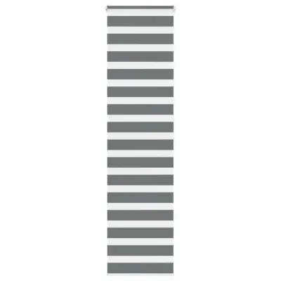 vidaXL Zebra senčilo temno sivo 65x200 cm tkanina širina 60,9 cm