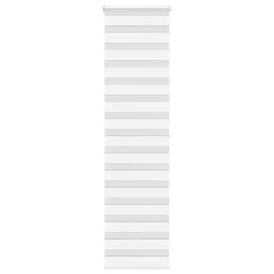 vidaXL Zebra senčilo bela 55x200 cm tkanina širina 50,9cm poliester