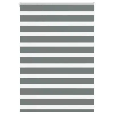 vidaXL Zebra senčilo temno sivo 95x100 cm tkanina širina 90,9 cm