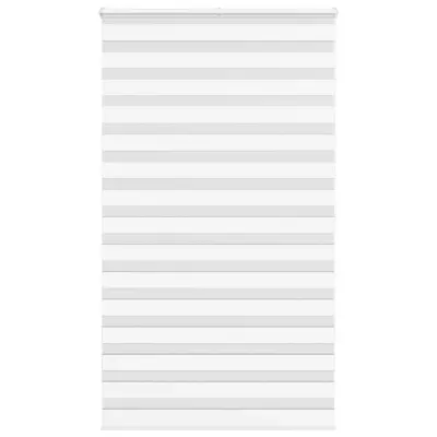 vidaXL Zebra senčilo bela 135x200 cm tkanina širina 130,9cm poliester