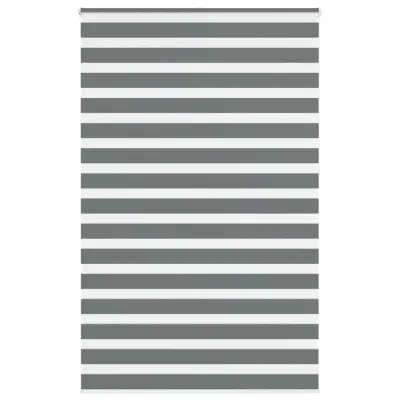 vidaXL Zebra senčilo temno sivo 140x230 cm tkanina širina 135,9 cm
