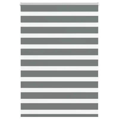 vidaXL Zebra senčilo temno sivo 105x150 cm tkanina širina 100,9 cm
