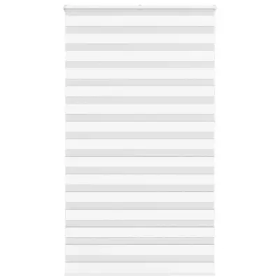 vidaXL Zebra senčilo bela 130x230 cm tkanina širina 125,9cm poliester