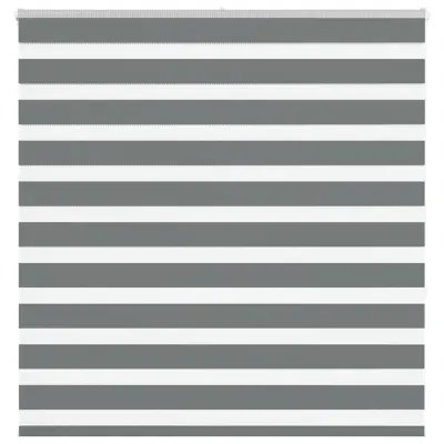 vidaXL Zebra senčilo temno sivo 150x150 cm tkanina širina 145,9 cm