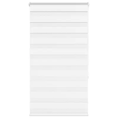 vidaXL Zebra senčilo bela 85x150 cm tkanina širina 80,9cm poliester