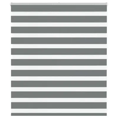 vidaXL Zebra senčilo temno sivo 125x100 cm tkanina širina 120,9 cm
