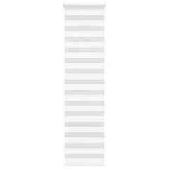 vidaXL Zebra senčilo bela 65x200 cm tkanina širina 60,9cm poliester