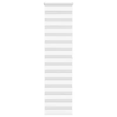 vidaXL Zebra senčilo bela 65x200 cm tkanina širina 60,9cm poliester
