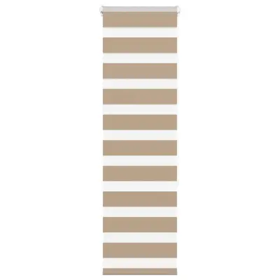 vidaXL Zebra senčilo peščeno rjava 40x150 cm tkanina širina 35,9 cm