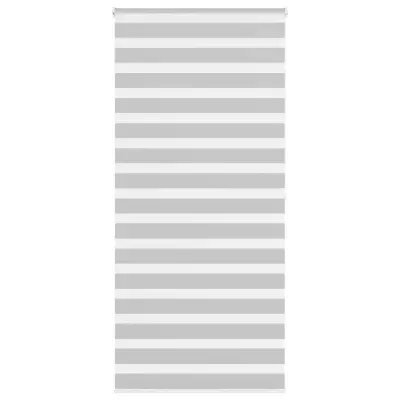 vidaXL Zebra senčilo svetlo sivo 100x200 cm tkanina širina 95,9 cm