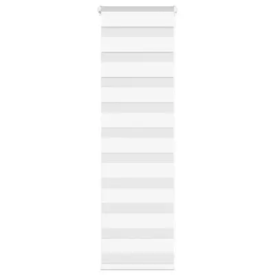 vidaXL Zebra senčilo bela 45x100 cm tkanina širina 40,9 cm