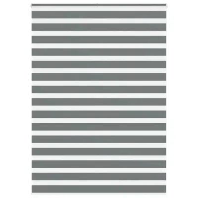 vidaXL Zebra senčilo temno sivo 160x200 cm tkanina širina 155,9 cm