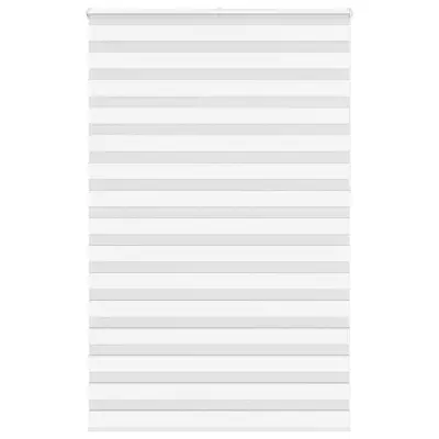 vidaXL Zebra senčilo bela 150x230 cm tkanina širina 145,9cm poliester