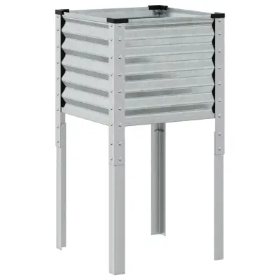 vidaXL Vrtno korito 45x45x88 cm pocinkano jeklo