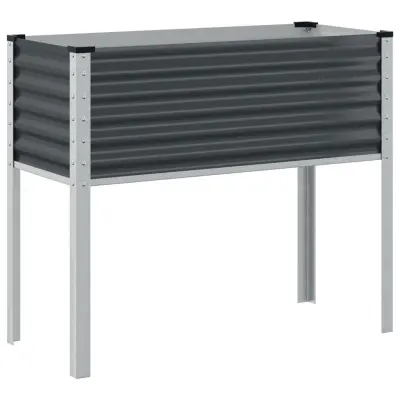 vidaXL Vrtno korito antracit 100x41x90 cm jeklo
