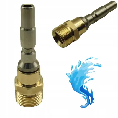 Rosfix Nadomestni Del za Visokotlačni Čistilnik Kranzle – Adapter QC na M22x1,5 14 mm | Medeninast