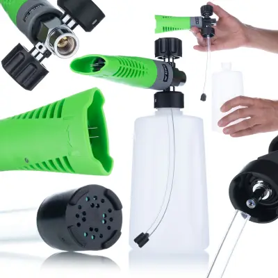 Rosfix Pianownica S0801 – Brizgalna Glava za Peno 750 ml, Medeninasta Šoba 1,2 mm | 220 bar, 1/4''''F