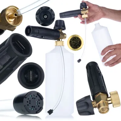 Rosfix Pianownica S0301 – Brizgalna Glava za Peno 1000 ml G1/4F | 220 bar, 1,23 mm Šoba, Medenina