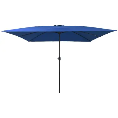 vidaXL Kvadratni vrtni parasol 295x245 cm azurno modra