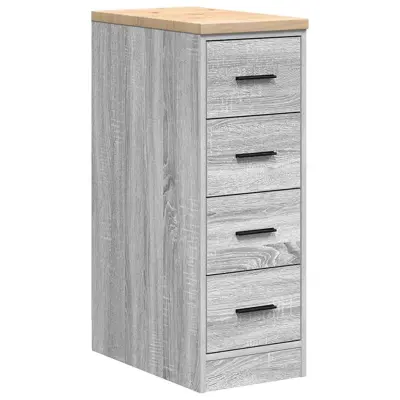 vidaXL Garažna omara za shranjevanje 30x51x85 cm trdna borovina