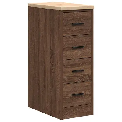 vidaXL Garažna omara za shranjevanje 30x51x85 cm trdna borovina