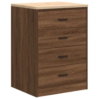 vidaXL Garažna omara za shranjevanje 60x51x85 cm trdna borovina