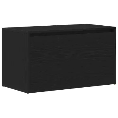 vidaXL Klop za hodnik črna 80x40x45 cm iz inženirskega lesa