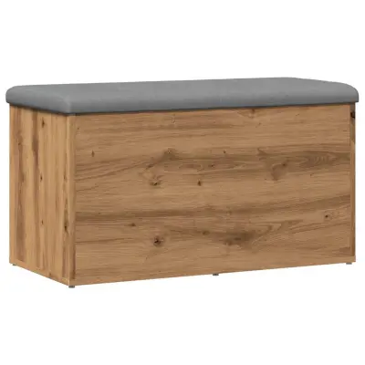 vidaXL Klop za shranjevanje artisan hrast 82x42x45 cm inženirski les