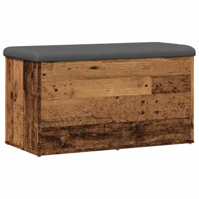vidaXL klop za shranjevanje starega lesa 82x42x45 cm inženirski les