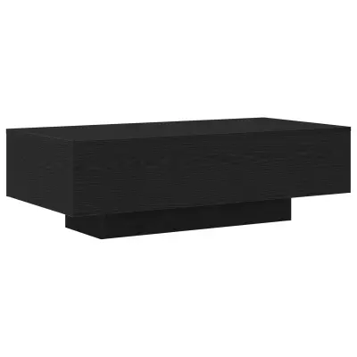 vidaXL Klubska miza Črna Oreh 100x30x36,5 cm Inženirski les