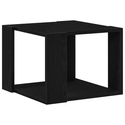 vidaXL Klubska miza Črna bukev 40x40x30 cm Izdelano iz lesa