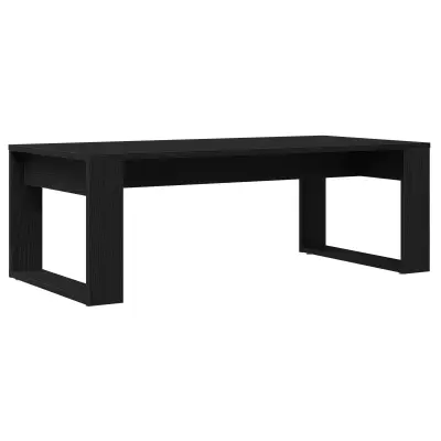 vidaXL Klubška miza Črni oreh 102x50x35 cm Inženirski les