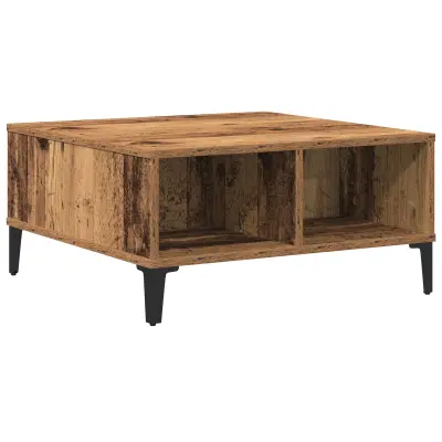 vidaXL Klubska miza Stari les 60x60x30 cm Izdelan les