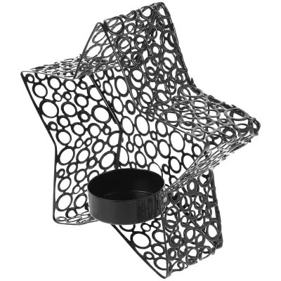 Pentagram Svečnik Iron Tealight Božični Dekor