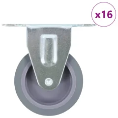 vidaXL Fiksna kolesa 16 kosov 75 mm