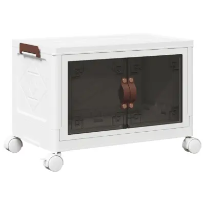 vidaXL Škatla za shranjevanje s kolesi 28 L 48,5x29,5x33 cm
