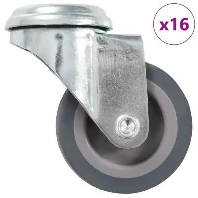 vidaXL Gibljiva kolesa z luknjami za sornik 16 kosov 50 mm