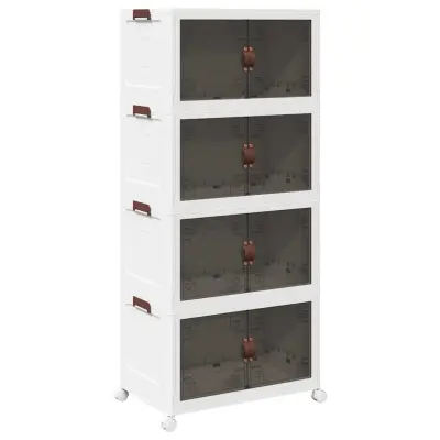 vidaXL Škatla za shranjevanje s kolesi 75 L 64x40x141,5 cm