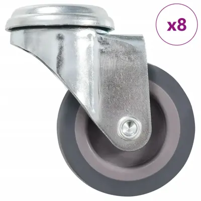 vidaXL Gibljiva kolesa z luknjami za sornik 8 kosov 50 mm