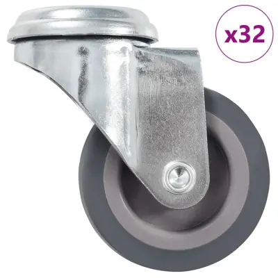 vidaXL Gibljiva kolesa z luknjami za sornik 32 kosov 50 mm