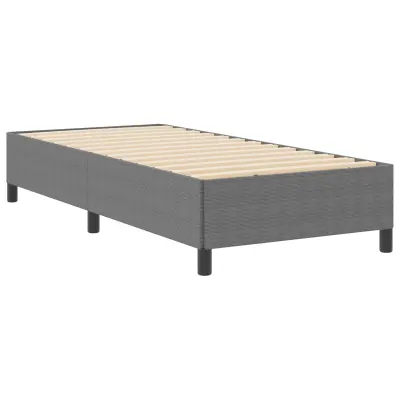 vidaXL Postelja Svetlo siva 90x190 cm Žameten material